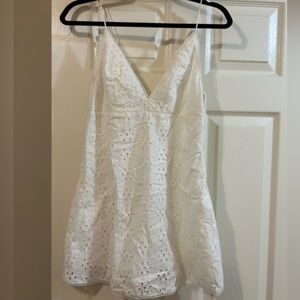 Urban Eyelet Plunge V Dress